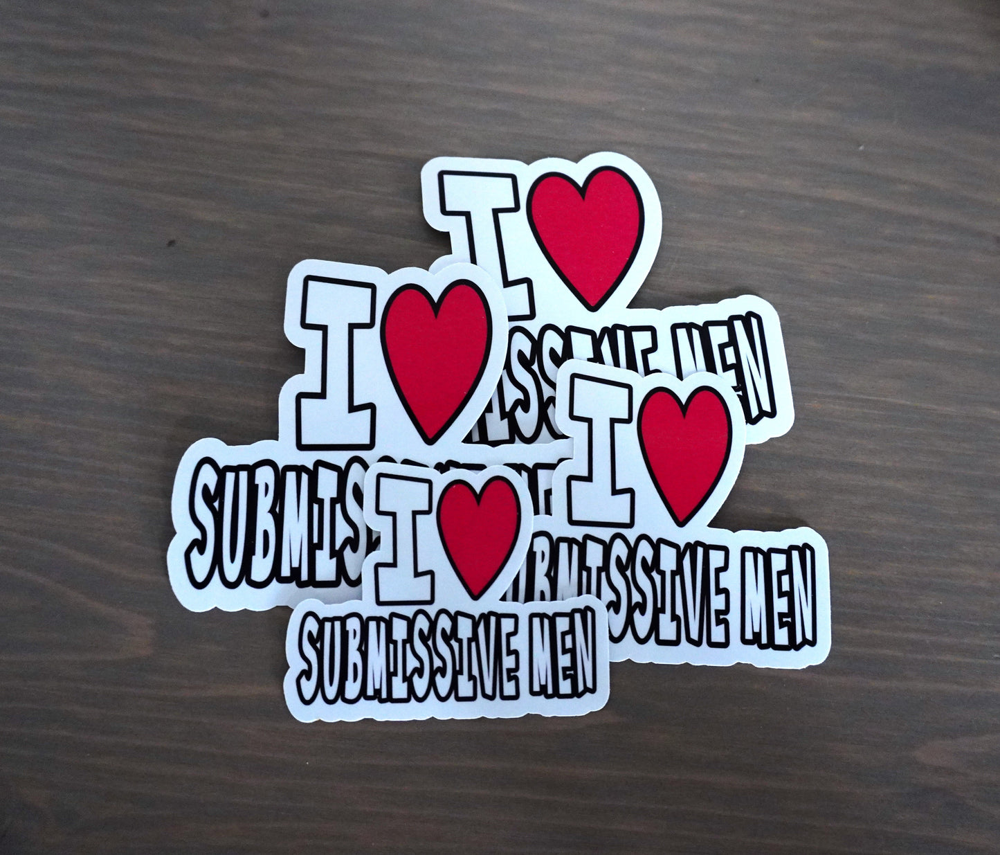 I ❤️ Submissive Men Sticker